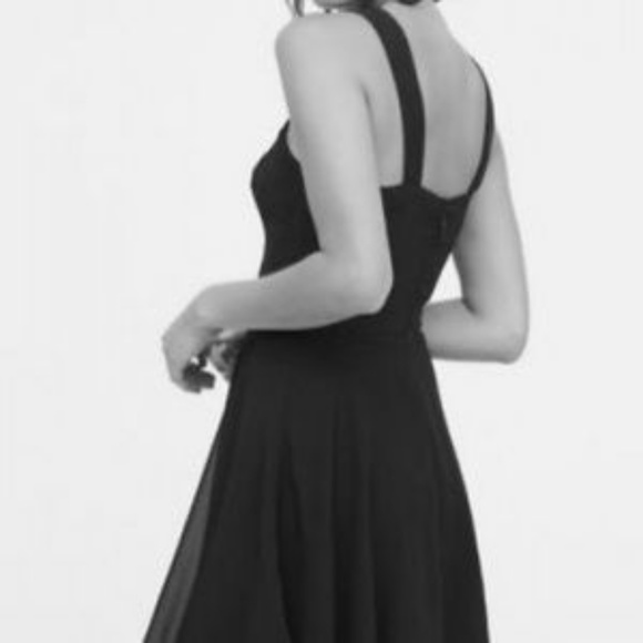 White Bib Neck Skater Dress - Picture 5 of 6